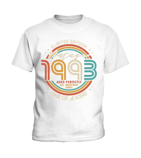 30th birthday vintage 1993 aged perfectly Kids T-Shirt
