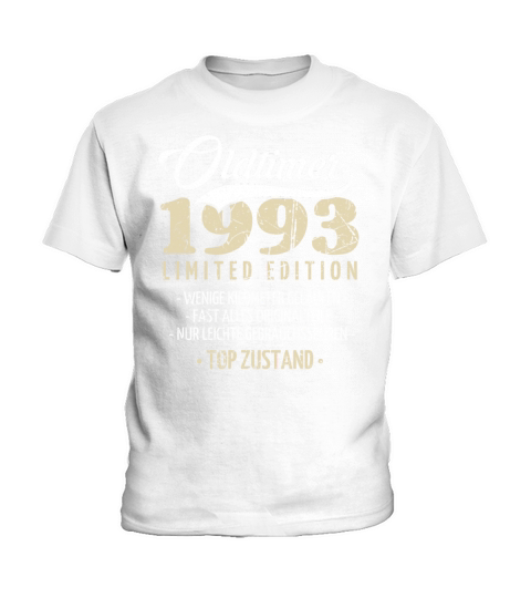 30th Birthday Vintage 1993 Kids T-Shirt