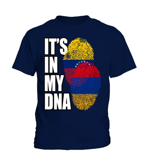 Armenian And Venezuelan Mix Heritage DNA Flag Kids T-Shirt