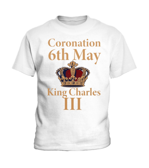 Coronation 6th May King Charles III Kids T-Shirt