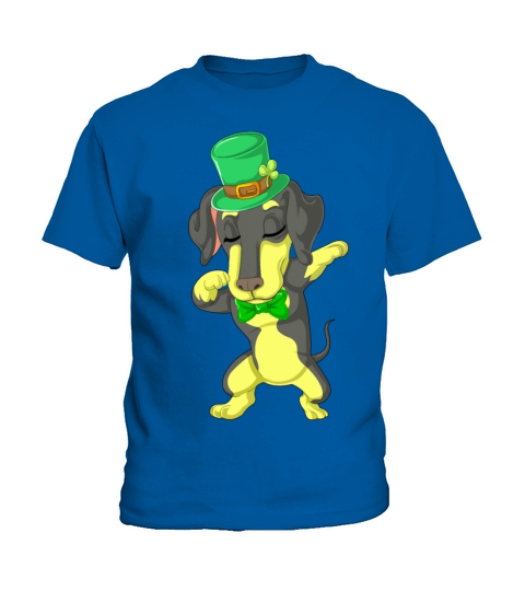 dabbing daschund st patricks day Kids T-Shirt