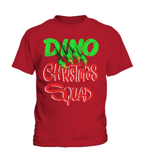 DINO Christmas Squad Cool Vintage Holiday T-Shirt Kids T-Shirt