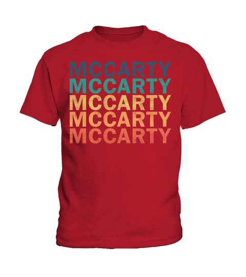 Mccarty Name T Shirt - Mccarty Vintage Retro Name Kids T-Shirt