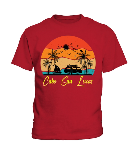 Mexico Cabo San Lucas Vintage Summer Vacation Kids T-Shirt