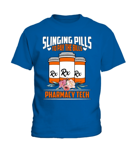 Pharmacy Technician Slinging Pills To Pay Medicine Kids T-Shirt