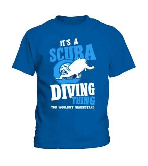 Scuba Diving Gift Underwater Lover Scuba Diver Kids T-Shirt
