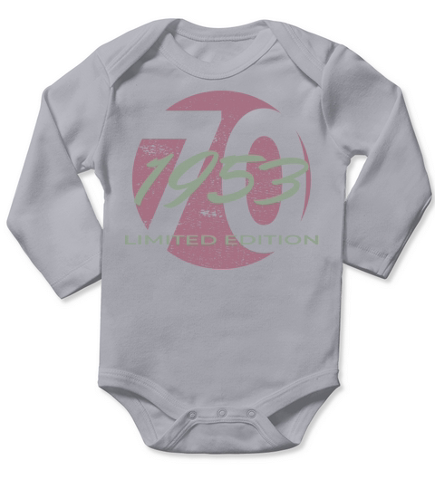 70th birthday men women 70 years 1953 vintage Long Sleeve Baby One-Piece