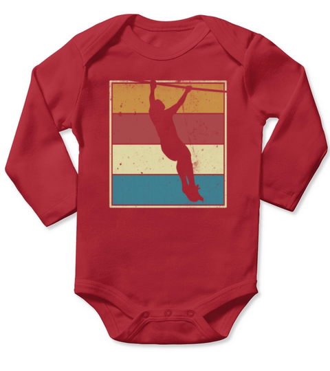 Calisthenics Retro Weight Workout Gift Long Sleeve Baby One-Piece
