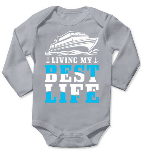 Captain Boat Inspiring Quote Long Sleeve Baby One-Piece