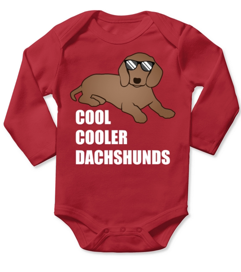 Cool Dachshund Badger Dog Lover Gift Long Sleeve Baby One-Piece