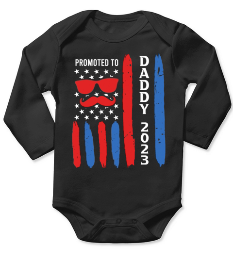 Daddy 2023 Daddy to be 2023 USA Long Sleeve Baby One-Piece