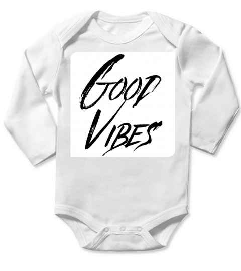 Good vibes Long Sleeve Baby One-Piece