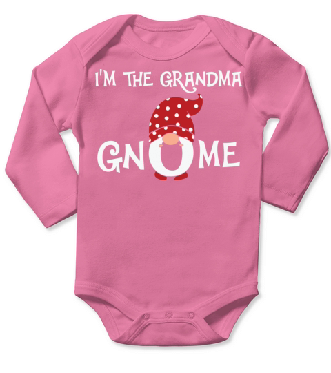 Grandma Gnome Christmas Matching Family Long Sleeve Baby One-Piece