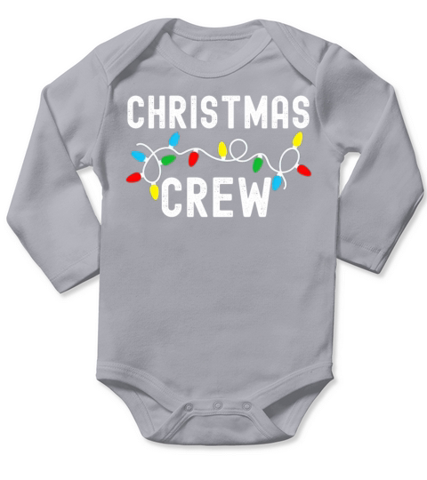 Lights Christmas Crew Funny Family Pajama Outfit Long Sleeve Baby One-Piece