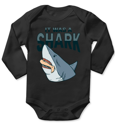 Shark Amputee Joke Leg Prosthetic Design for a Leg Long Sleeve Baby One-Piece