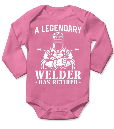 Welder Welding Retirement Vintage Long Sleeve Baby One-Piece