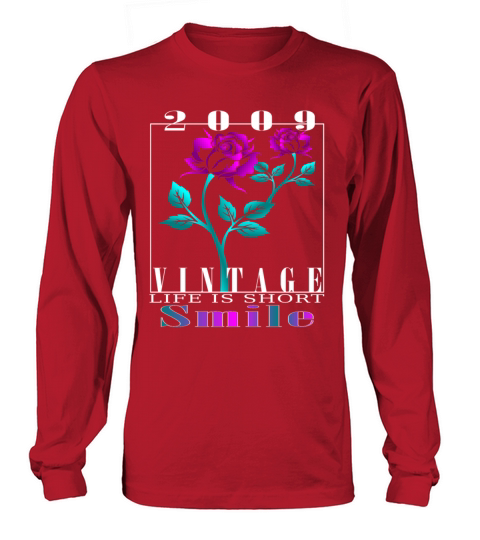 2009 Born Vintage Rose Gift Long sleeved Unisex