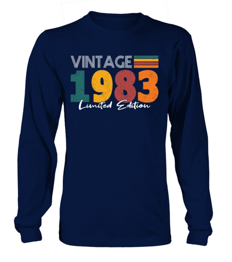 40th birthday vintage 1983 limited edition Long sleeved Unisex