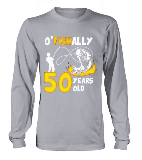 50th Birthday Fishing 1973 Vintage Fisherman Angle Long sleeved Unisex