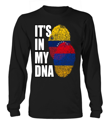 Armenian And Venezuelan Mix Heritage DNA Flag Long sleeved Unisex