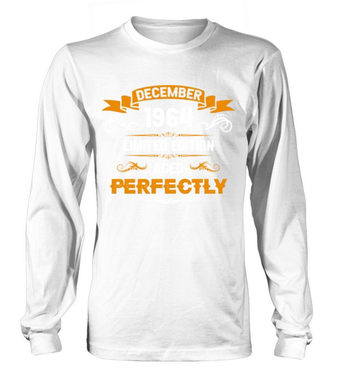 December 1964 Vintage Birthday Present Long sleeved Unisex