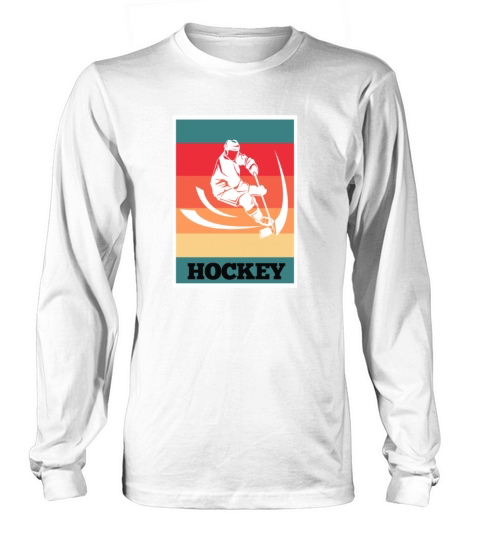 Hockey Retro Vintage Long sleeved Unisex