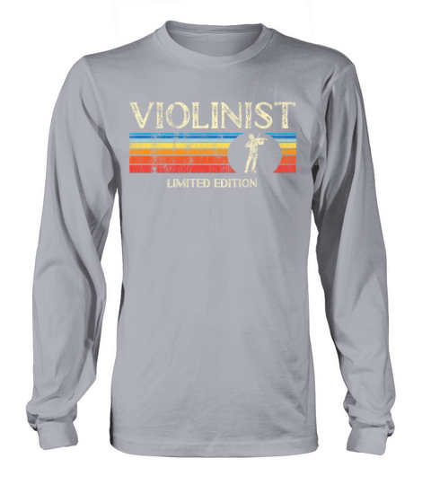 Violin Violinist Retro Vintage Long sleeved Unisex