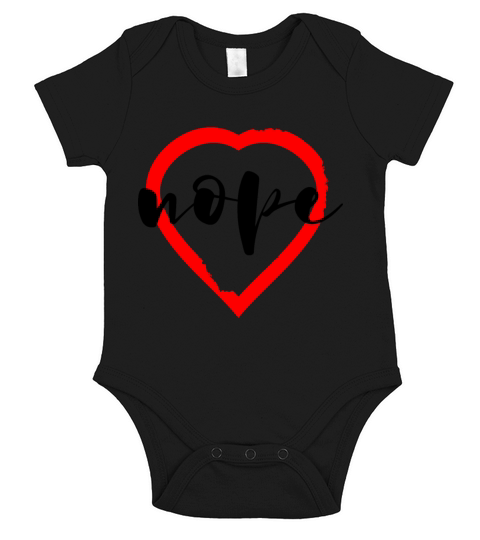 Anti Valentine s Day Nope Short Sleeve Baby One-Piece