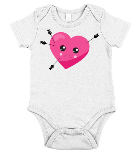 BE MY VALENTINE4075 Short Sleeve Baby One-Piece