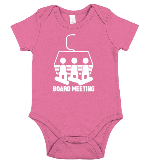 Board Meeting Snowboarding Short Sleeve Baby One-Piece
