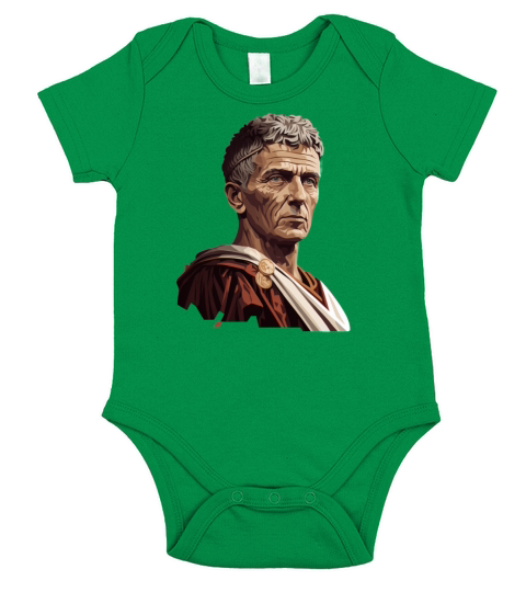 claudius ancient rome emperor clipart Short Sleeve Baby One-Piece