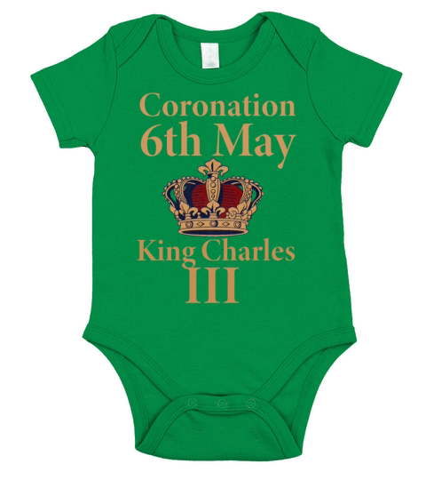 Coronation 6th May King Charles III Short Sleeve Baby One-Piece