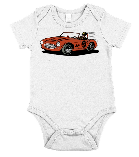 dragster racer automotive car automobil rennwagen4 Short Sleeve Baby One-Piece