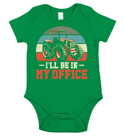 Farming Farmer Vintage Tractor Short Sleeve Baby One-Piece