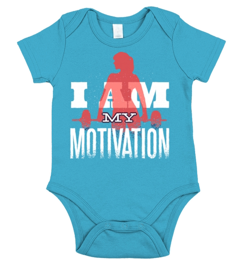 I Am My Fitness Motivation Gym Workout Affirmation Short Sleeve Baby One-Piece