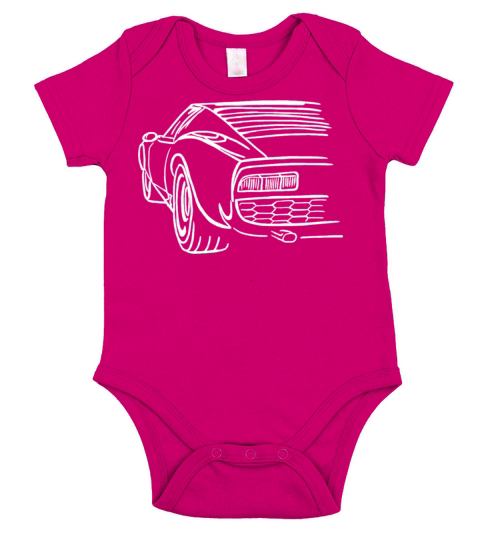 Lambo Miura art Short Sleeve Baby One-Piece