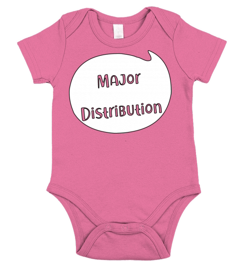 Major Distribution Quote Bubble Minimalist Typogra Short Sleeve Baby One-Piece