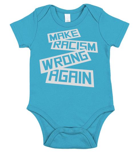 make racism wrong again Short Sleeve Baby One-Piece
