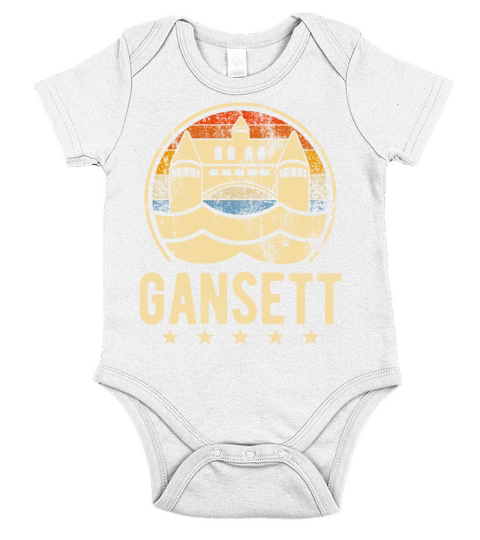 Narragansett - Rhode Island Gansett Retro Vintage Short Sleeve Baby One-Piece