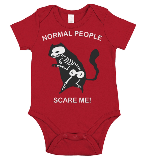 Normal People Scare Me Short Sleeve Baby One-Piece