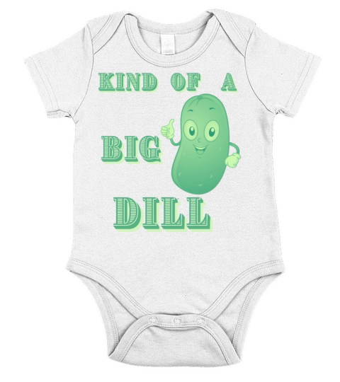 Pickle Pun food lover humor Short Sleeve Baby One-Piece