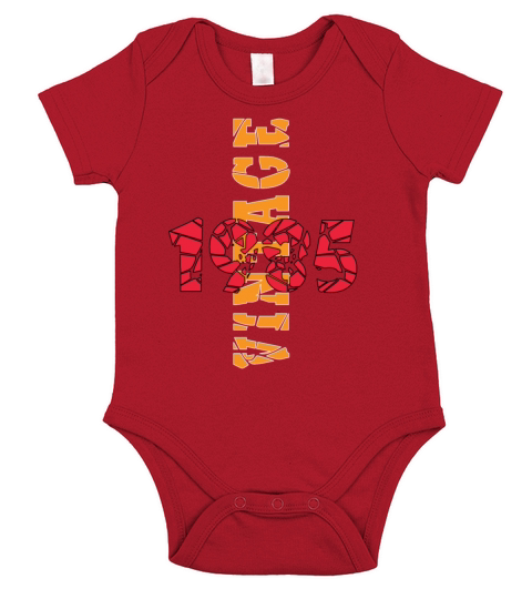 Retro Birthday Year Vintage 1985 Short Sleeve Baby One-Piece