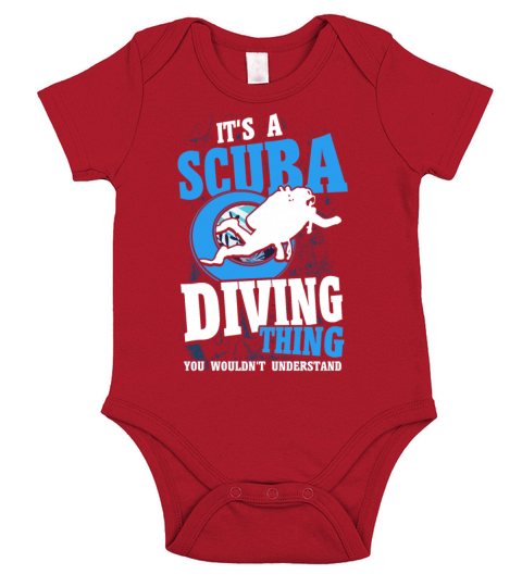 Scuba Diving Gift Underwater Lover Scuba Diver Short Sleeve Baby One-Piece