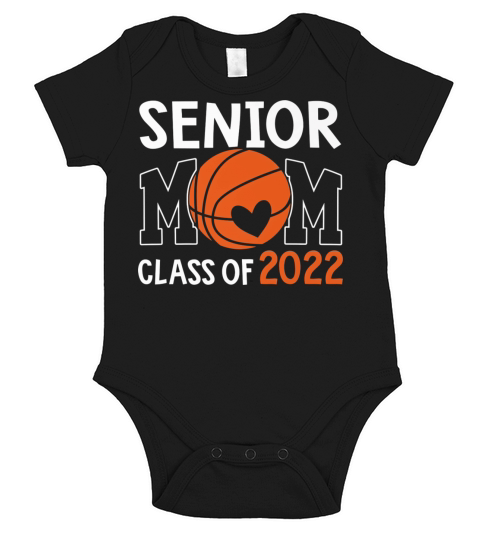 Senior Mom Class Of 2022 Basketball Mom Graduation Short Sleeve Baby One-Piece