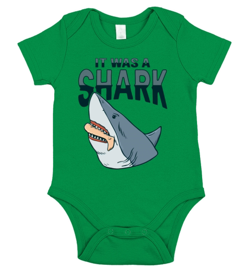 Shark Amputee Joke Leg Prosthetic Design for a Leg Short Sleeve Baby One-Piece