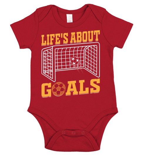 Soccer Lover - Lifes About Goals Soccer Quotes So Short Sleeve Baby One-Piece