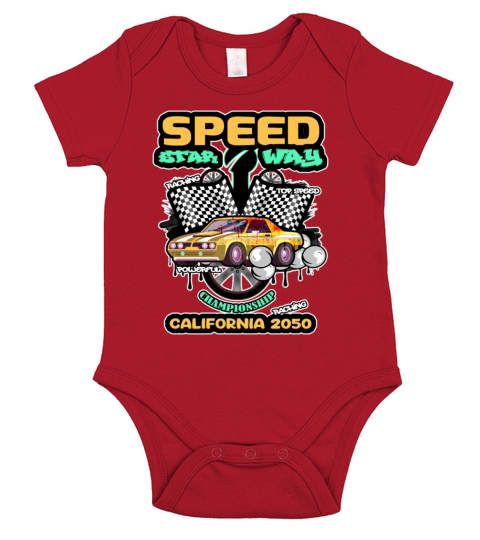 Speed Start way Championship 2050 Light print Short Sleeve Baby One-Piece