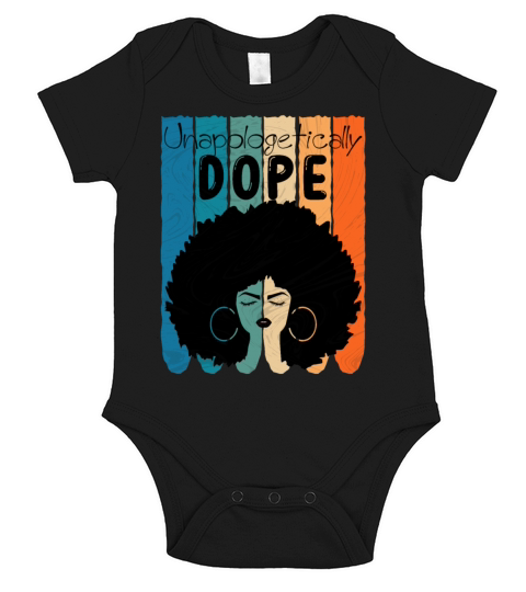 Unapologetically Dope Black History Month African Short Sleeve Baby One-Piece