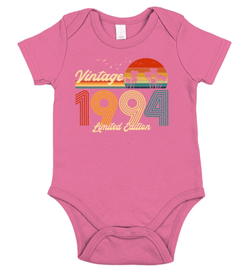 Vintage 1994 Limited Edition Gift for Birthday Short Sleeve Baby One-Piece