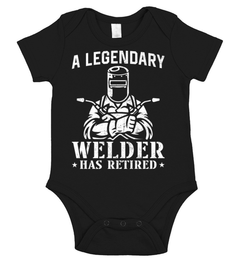 Welder Welding Retirement Vintage Short Sleeve Baby One-Piece